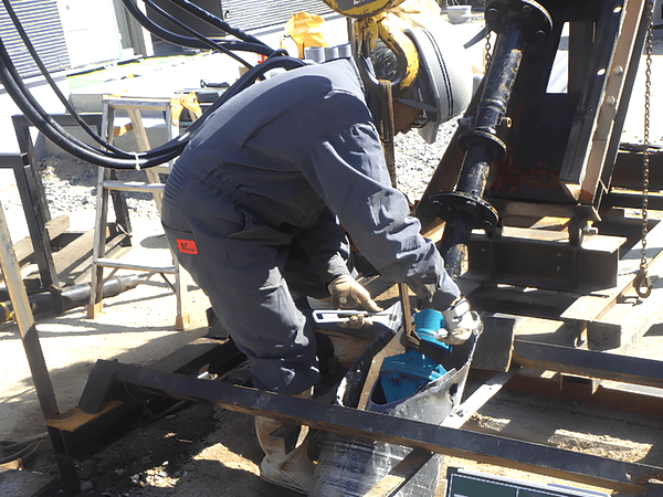 岩国市で公共下水道工事を行うヨネモト興産の米本代表