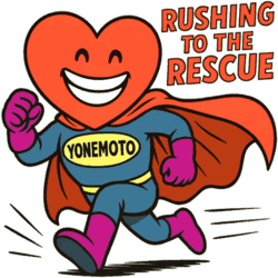 岩国市の建設会社「ヨネモト興産」のマスコットキャラクター『YONEMOTOくん』