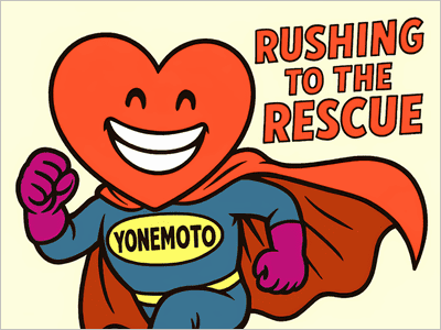 岩国市の建設会社「ヨネモト興産」のマスコットキャラクター『YONEMOTOくん』